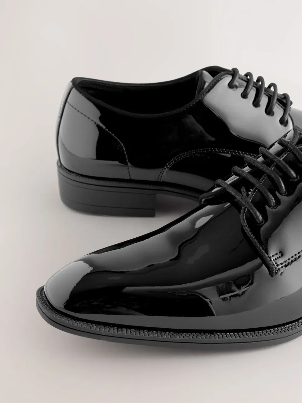 Zwart - Patent Derby Shoes