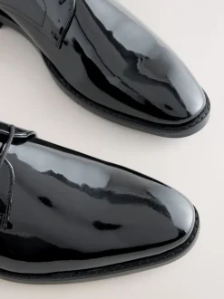Zwart - Patent Leather Derby Shoes