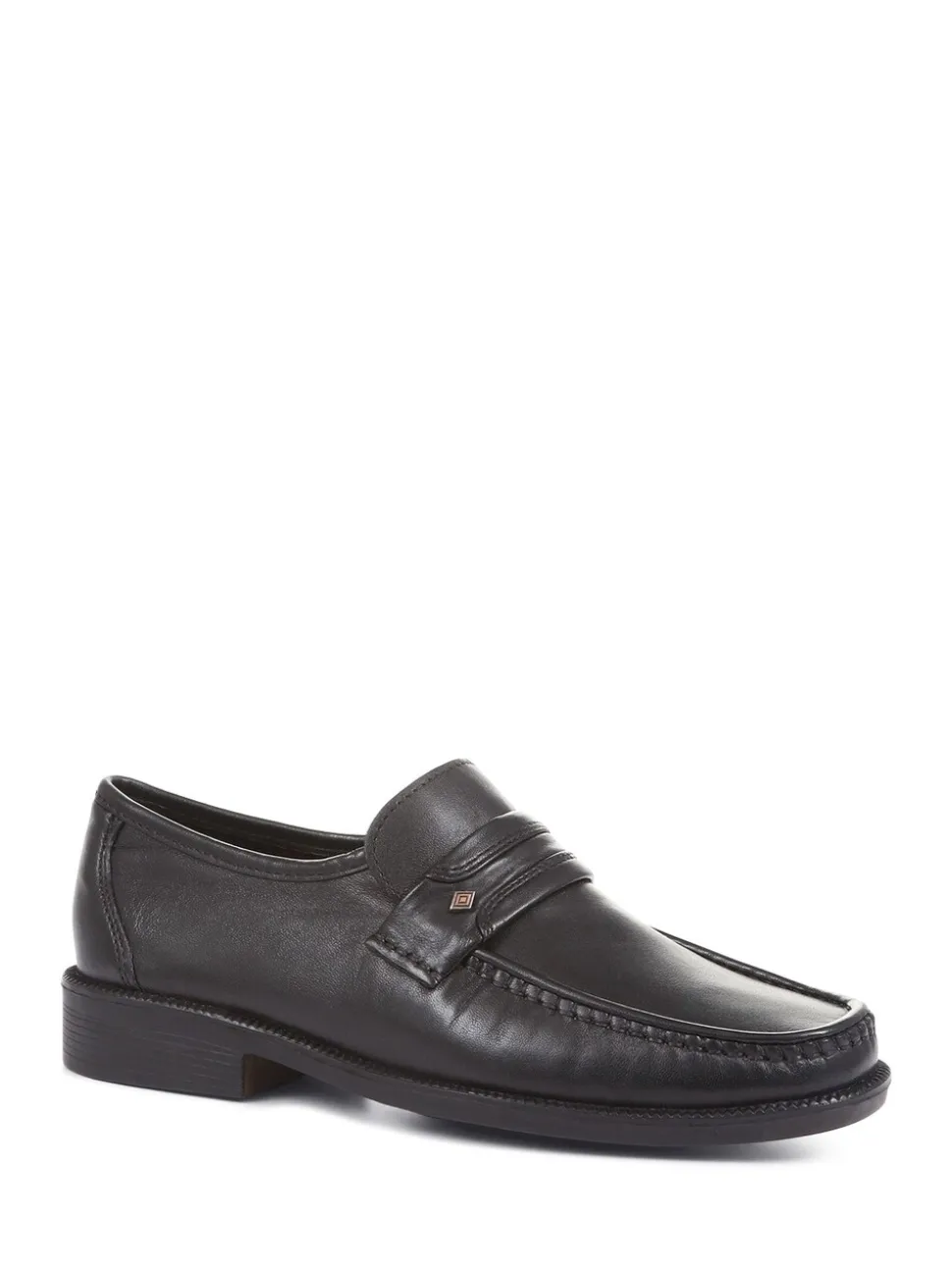 Zwart - Pavers nette zwarte mocassin schoenen voor heren