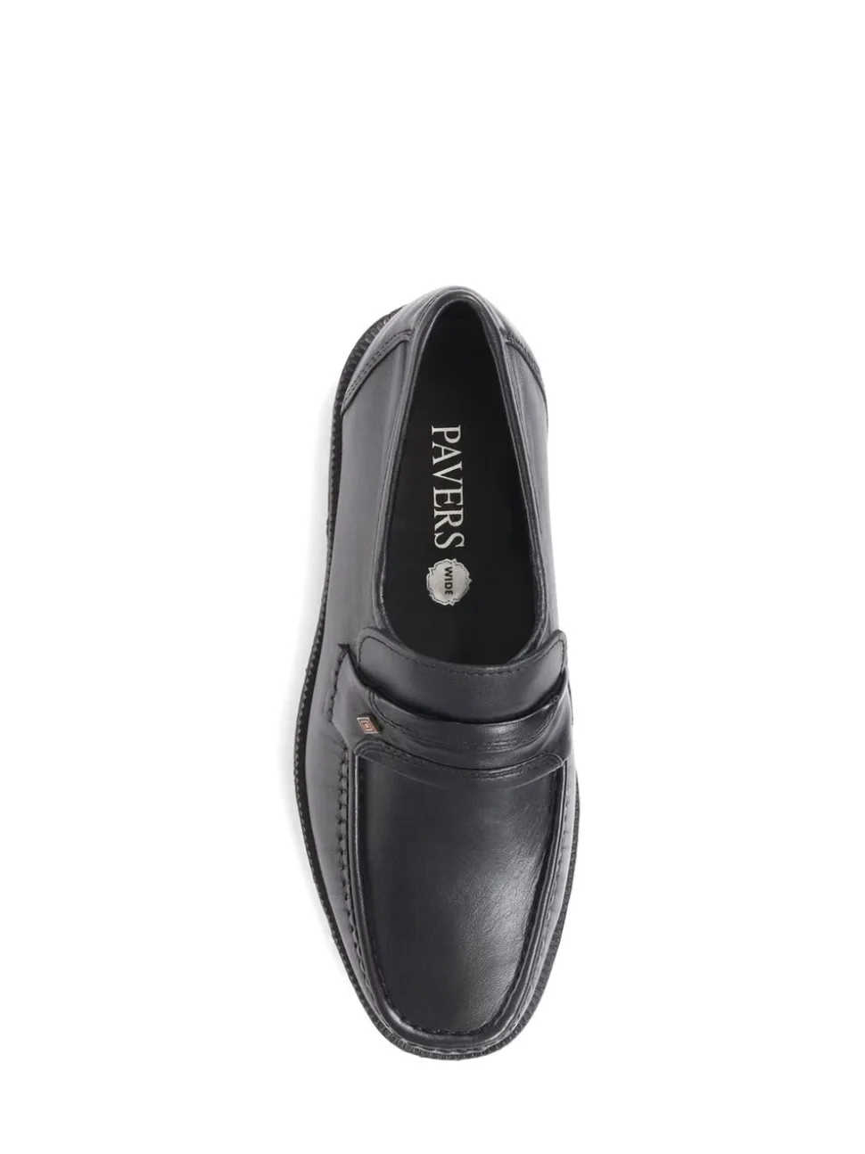 Zwart - Pavers nette zwarte mocassin schoenen voor heren