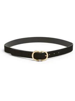 Zwart - PIECES suède riem met gesp