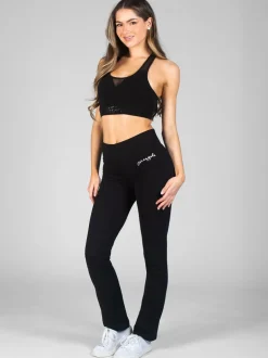 Zwart - Pineapple - Slim-fit jersey broek