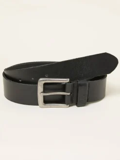 Zwart - Plain Leather Belt