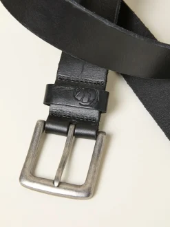 Zwart - Plain Leather Belt