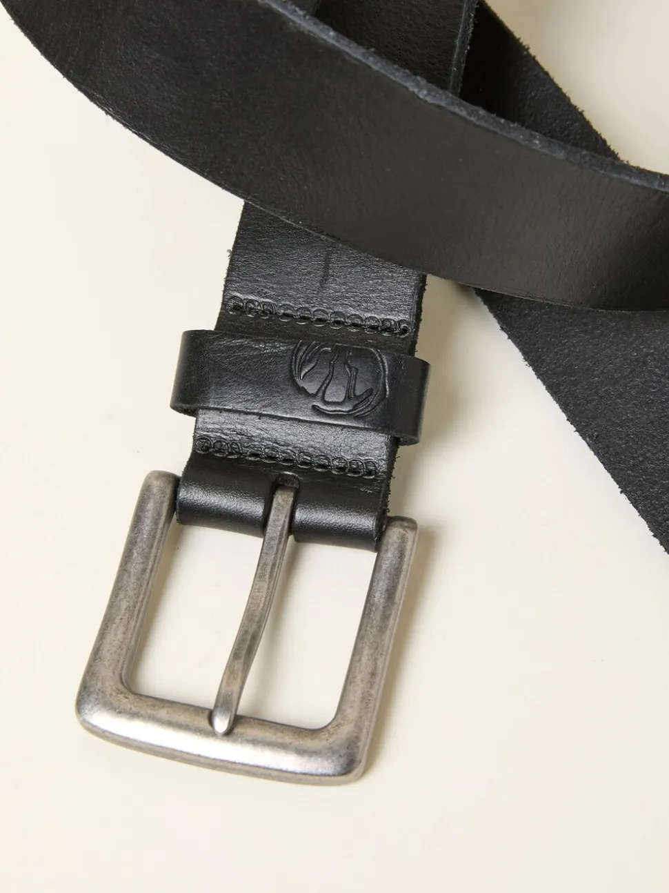 Zwart - Plain Leather Belt
