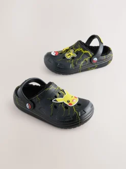 Zwart - Pokemon Warm Lined Slipper Clogs