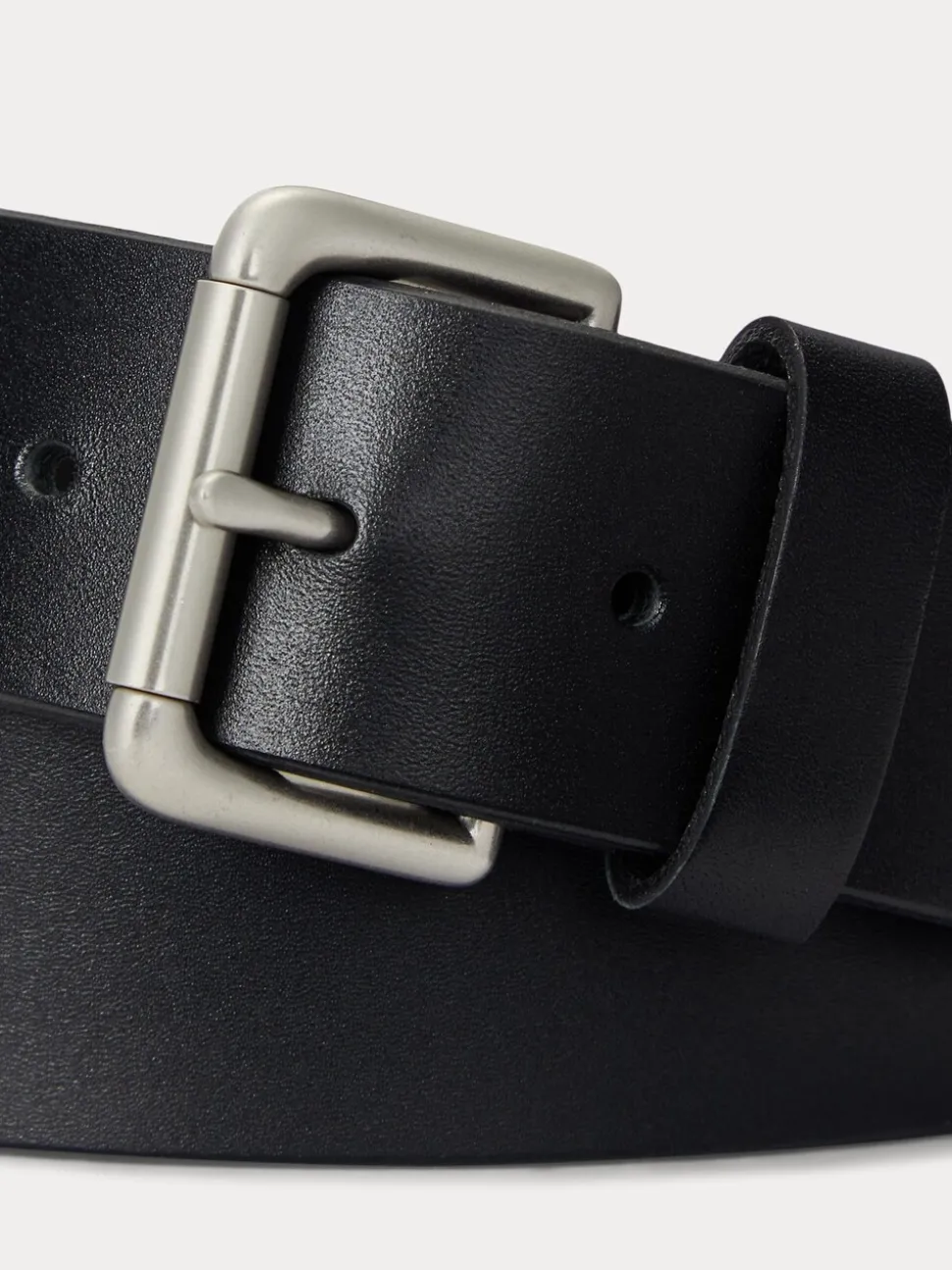 Zwart - Polo Ralph Lauren leren jeansriem