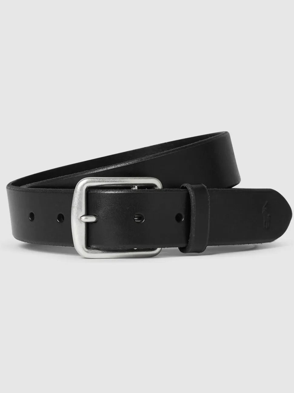 Zwart - Polo Ralph Lauren - Saddle leren riem met logo