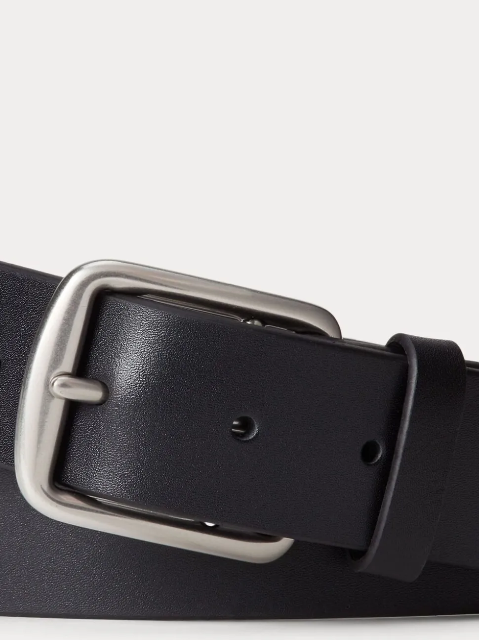 Zwart - Polo Ralph Lauren - Saddle leren riem met logo
