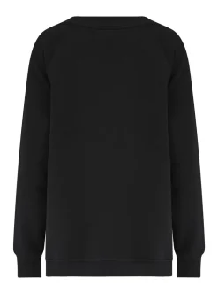 Zwart - Pour Moi The Softest Off Duty Relaxed V-Neck Sweatshirt