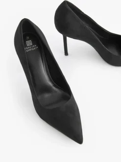 Zwart - Premium pumps met spitse neus