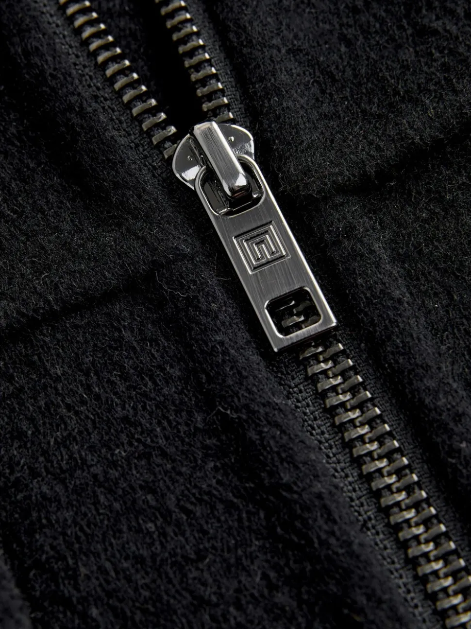 Zwart - Premium zacht aanvoelend jack met hoog wolgehalte