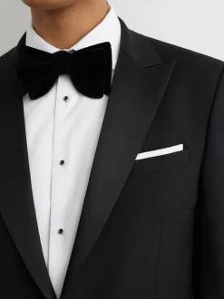 Zwart - Punt revers - Reiss Poker modieus gesneden Single breasted Jack Tailored-Fit