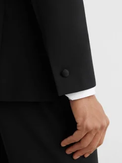 Zwart - Punt revers - Reiss Poker modieus gesneden Single breasted Jack Tailored-Fit