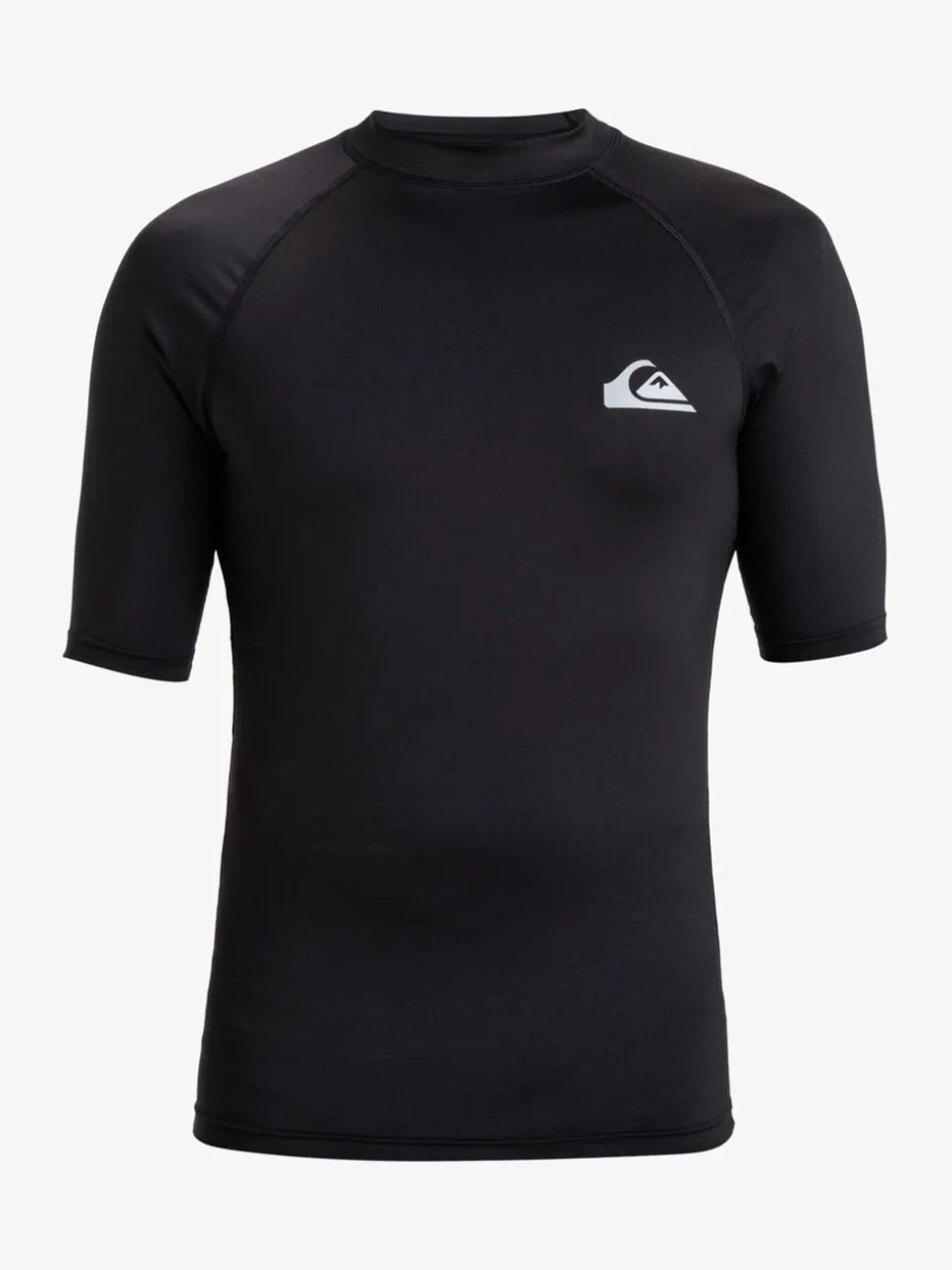 Zwart - Quiksilver UPF50 uv-werend hemdje met korte mouwen