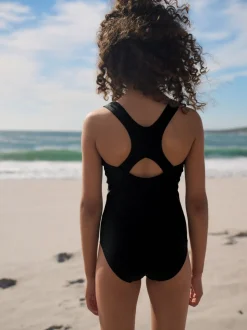 Zwart - Racerback Swimsuit (3-16yrs)