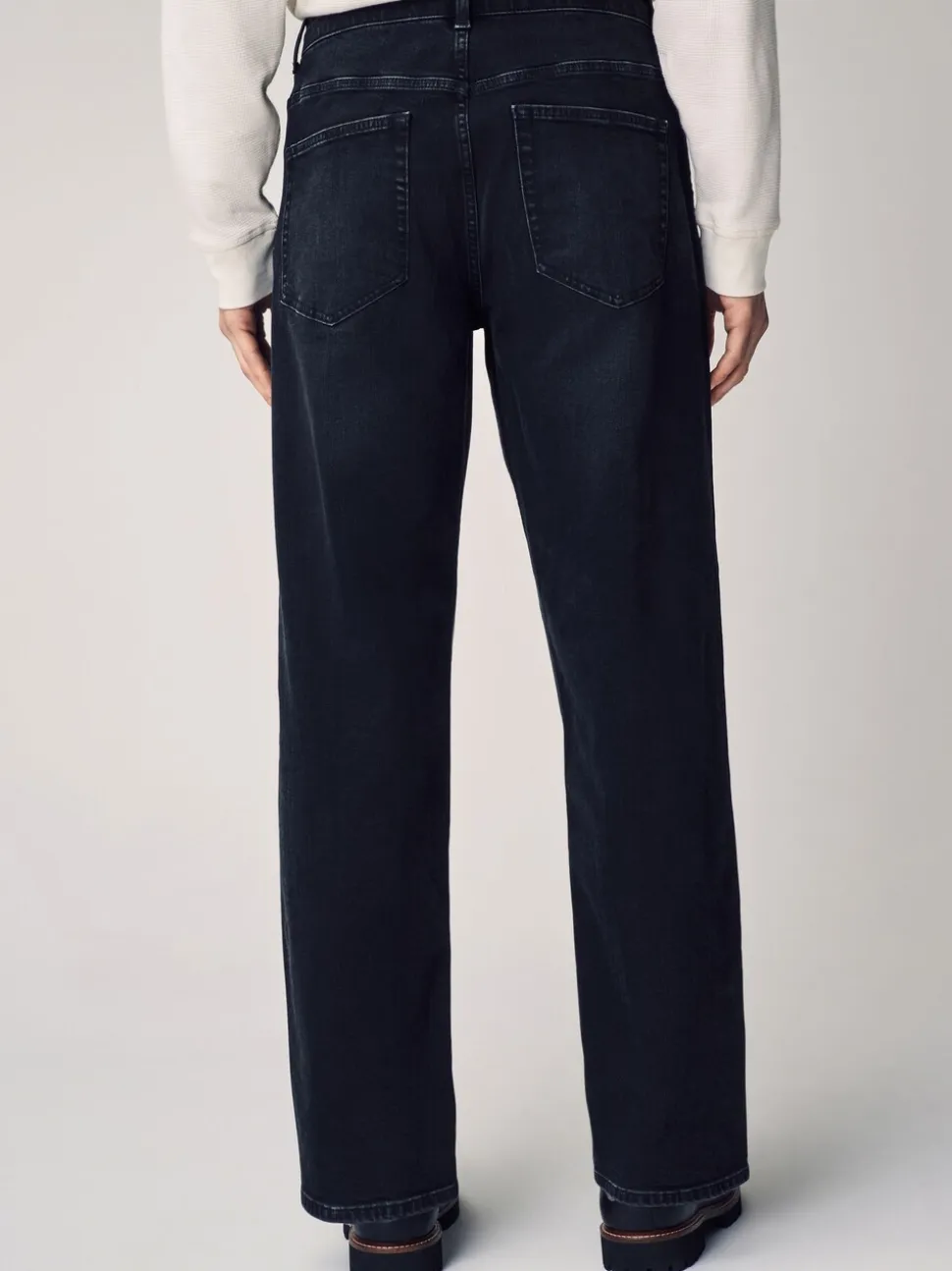Zwart - Rechte, klassieke jeans met stretch