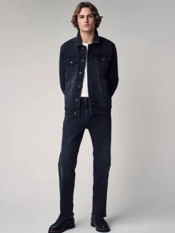Zwart - Rechte, klassieke jeans met stretch