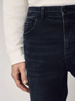Zwart - Rechte, klassieke jeans met stretch