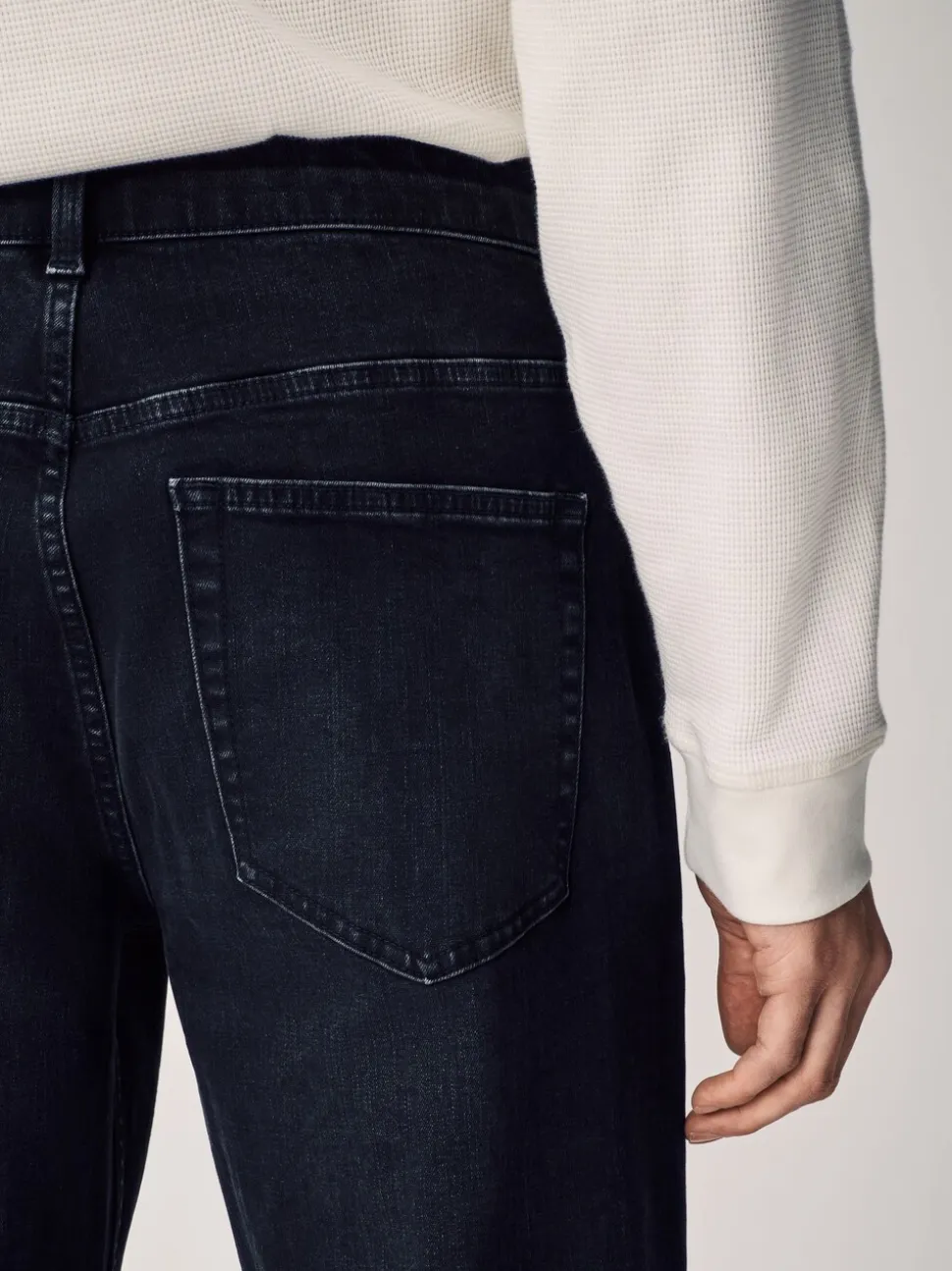 Zwart - Rechte, klassieke jeans met stretch
