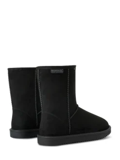 Zwart - Regatta Risley Behaaglijke halflange waterdichte Boots met voering van imitatiebont