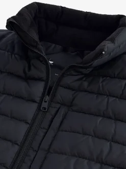 Zwart - Regenbestendige, dunne gewatteerde bodywarmer