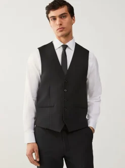 Zwart - Regular fit must-have gilet