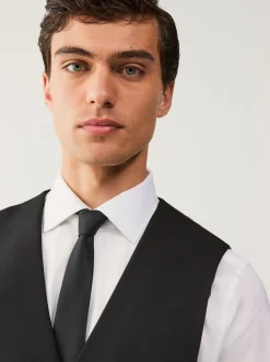 Zwart - Regular fit must-have gilet