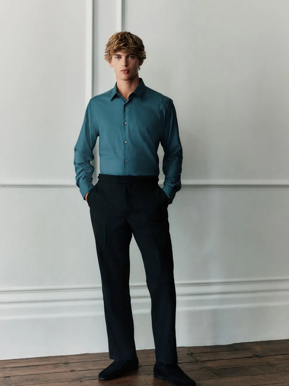 Zwart - Regular Fit Signature Marzotto Wool Tuxedo Trousers With Side Tape Detail