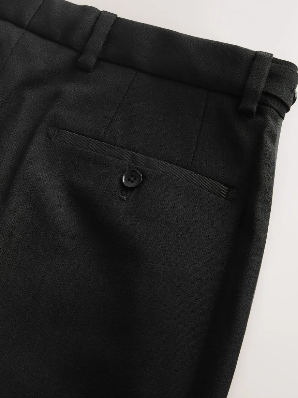 Zwart - Regular Fit Signature Marzotto Wool Tuxedo Trousers With Side Tape Detail