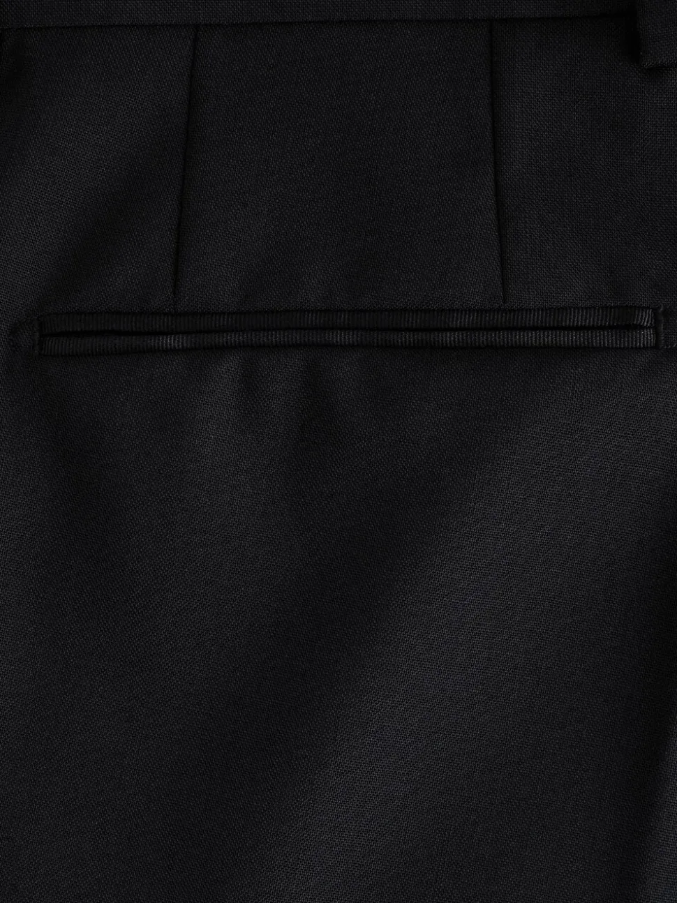 Zwart - Regular fit Signature Nova Fides 100% Italiaans wollen smoking Pak Broeken