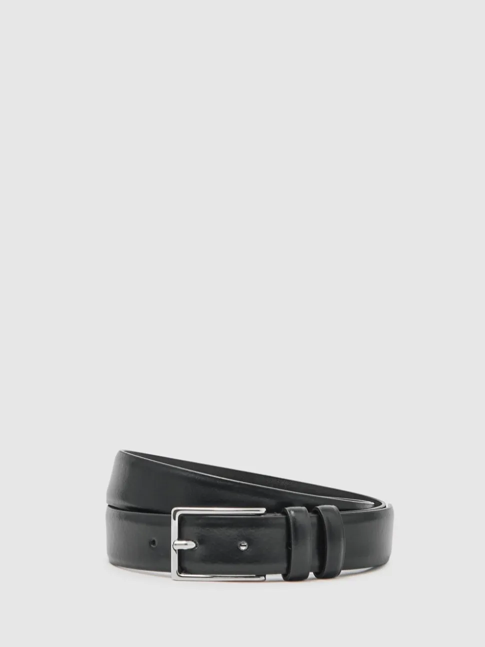 Zwart - Reiss - Dante - Gladde leren riem