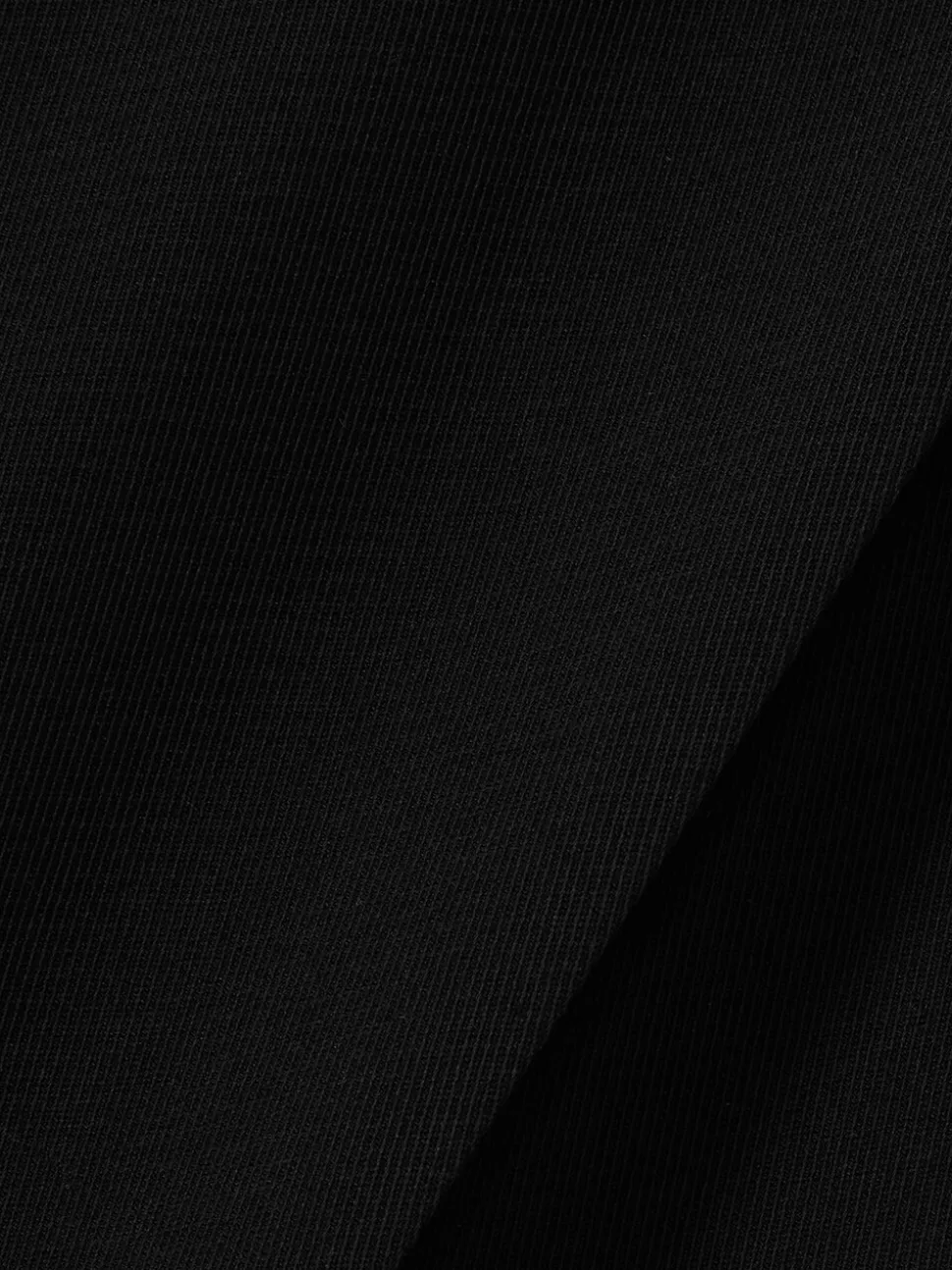 Zwart - Reiss Eden wijde broek van keperstof met elastische tailleband