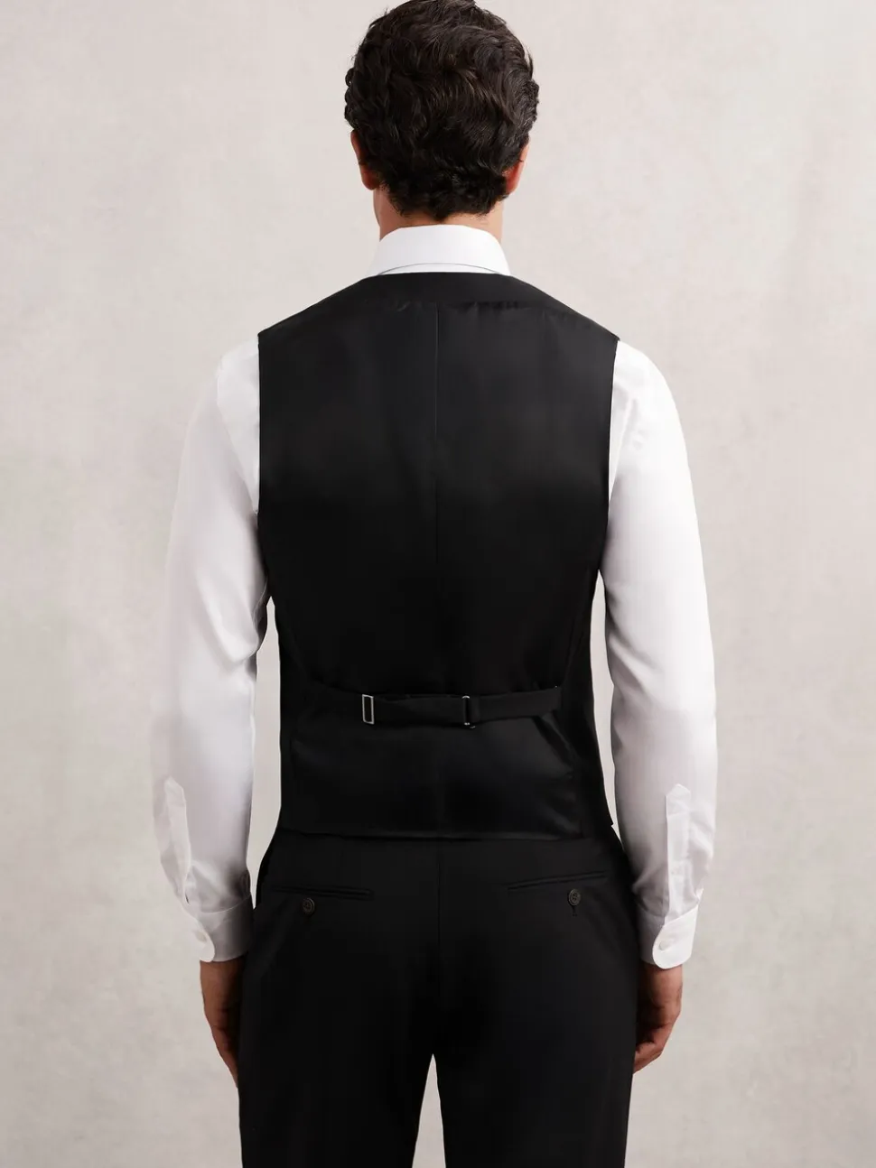 Zwart - Reiss Promise Wool-Blend Tailored-Fit Waistcoat