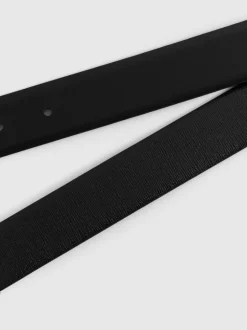 Zwart - Reiss Ricky omkeerbare leren riem