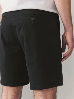 Zwart - Relaxed fit - Chinoshort met stretch