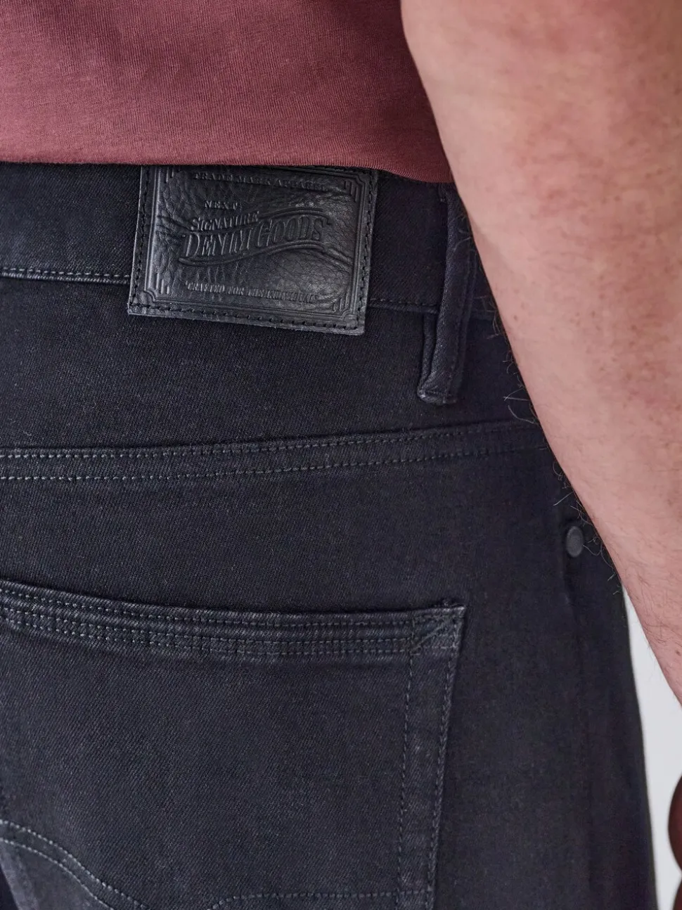 Zwart - Relaxed fit - Motionflex jeans