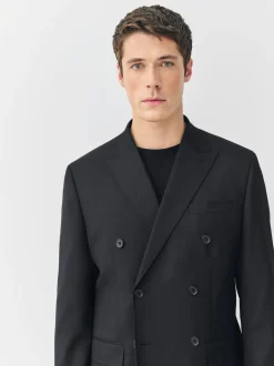 Zwart - Relaxed Fit Double breasted Pak Jack