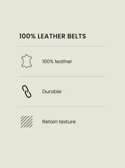 Zwart - Reversible Print Smooth Leather Belt