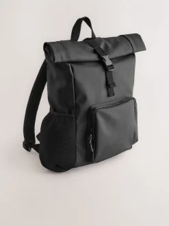 Zwart - Rolltop rugzak
