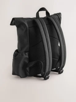 Zwart - Rolltop rugzak