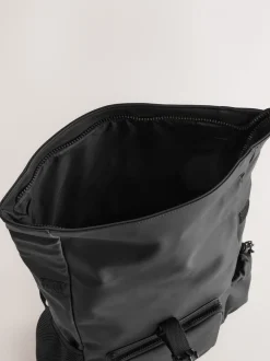 Zwart - Rolltop rugzak