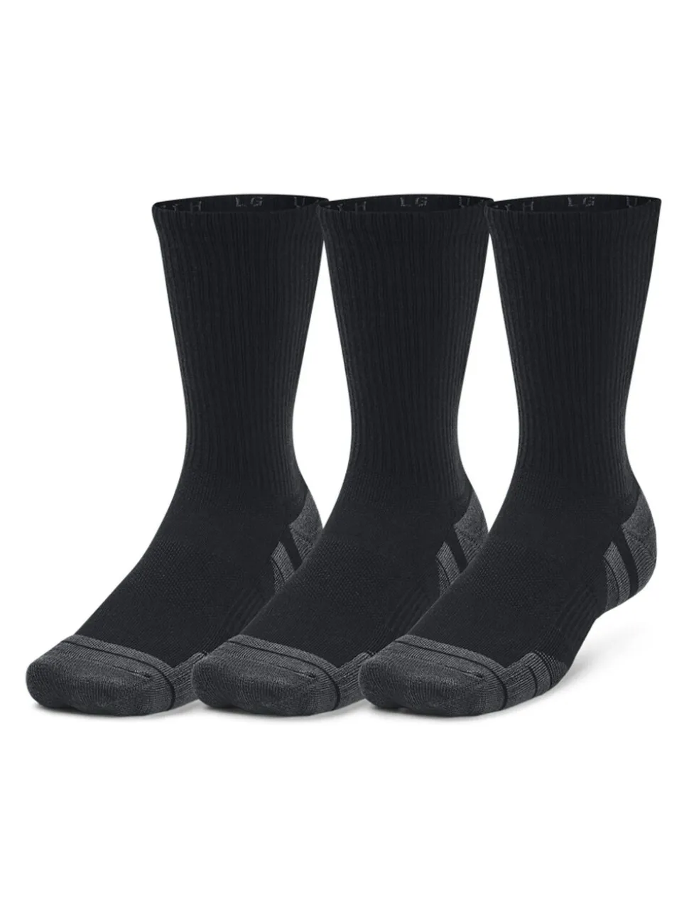 Zwart - Ronde hals - Under Armour - Performance Tech set van 3 paar sokken