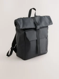 Zwart - Rubberised Backpack