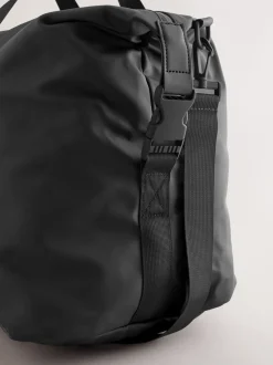 Zwart - Rubberised Weekend Holdall Bag