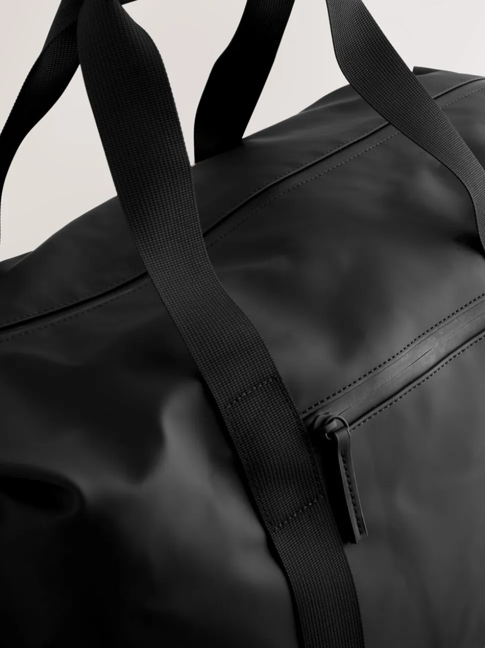 Zwart - Rubberised Weekend Holdall Bag