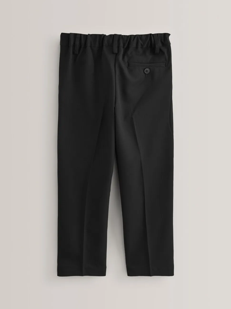 Zwart - Schoolbroek met geplooide voorkant (3-17 jr)