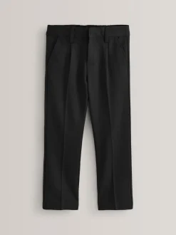 Zwart - Schoolbroek met geplooide voorkant (3-17 jr)