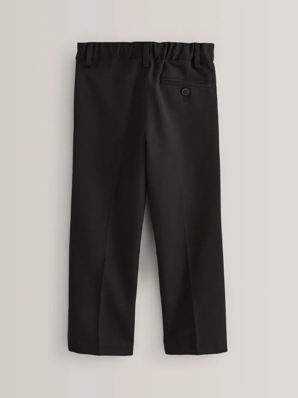 Zwart - Schoolbroek met geplooide voorkant (3-17 jr)