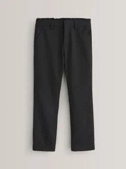 Zwart - Schoolbroek met rechte pijpen (3-17jaar)